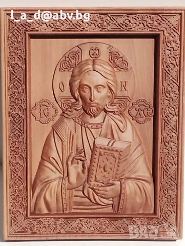 Икона на Света Мъченица Дария - авторска дърворезба, снимка 2 - Икони - 50247912