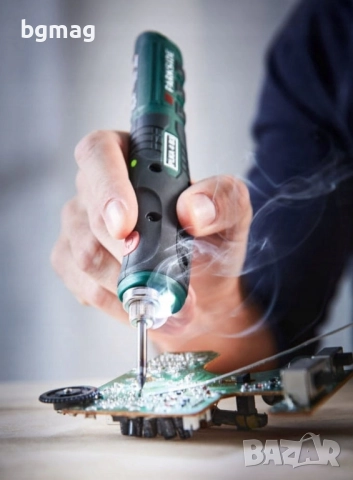 PARKSIDE акумулаторен поялник PLKA 4 C3,4V, със стойка, снимка 7 - Поялници и запояване - 51897046