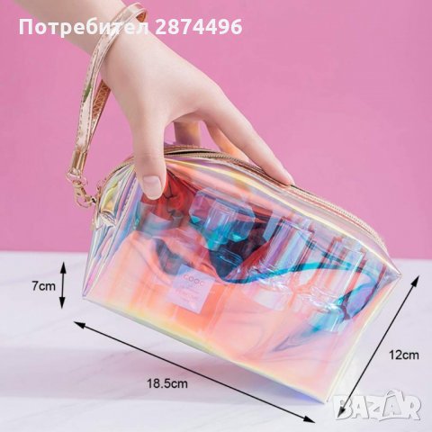 3026 Козметичен прозрачен несесер "Visible Bag", снимка 6 - Други стоки за дома - 35789873