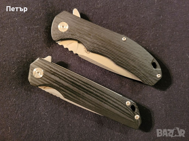 CH 3504 - флипер, D2 острие, G10 чирени , снимка 8 - Ножове - 36285226