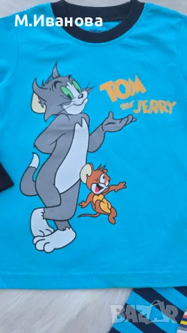 Детска пижама Том и Джери - размер 2 години , снимка 11 - Бебешки пижами - 50368599