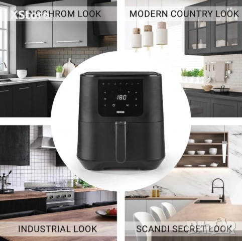 Фритюрник с горещ въздух Sokany SK-ZG-8043, 8л., 2000W, снимка 3 - Фритюрници - 52437316