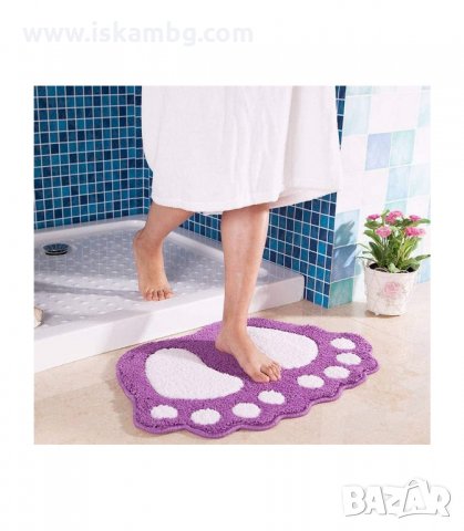 КИЛИМЧЕ ПОСТЕЛКА ЗА БАНЯ ИЛИ СТАЯ С ФОРМАТА НА ГОЛЕМИ КРАКА НА ЙЕТИ - код 2710, снимка 16 - Други стоки за дома - 33925577