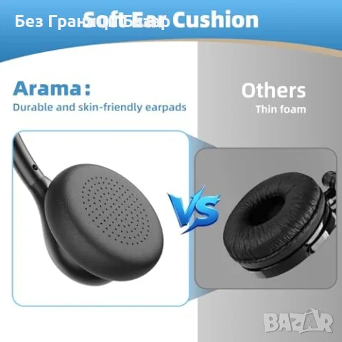 Нови Жични USB слушалки Arama с микрофон за офис, кол център и онлайн уроци, снимка 4 - Слушалки и портативни колонки - 55480395