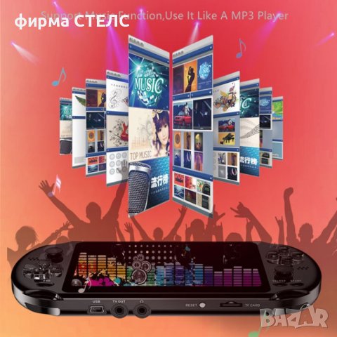 Преносима игрова конзола STELS X12, 5.1 инча, 10000 вградени игри, снимка 7 - Други игри и конзоли - 40180279
