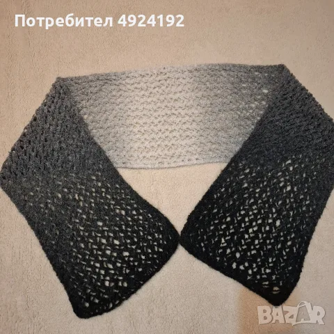 Дамски Шал сив меланж , снимка 5 - Шалове - 56144560