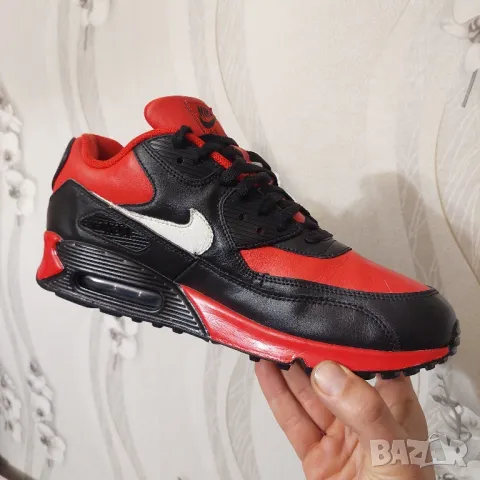 Кожени маратонки  NIKE AIR MAX 90 номер 45-45,5 , снимка 6 - Маратонки - 48562642