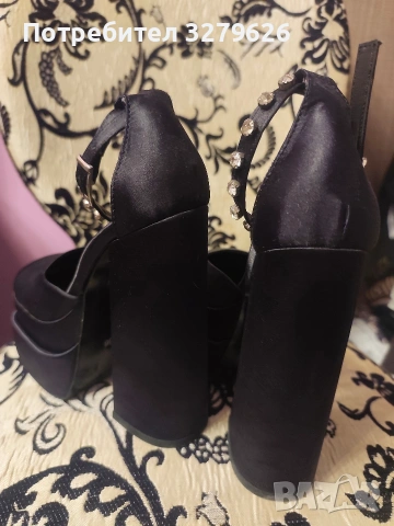 Високи дамски обувки на висок ток с платформа , снимка 5 - Дамски обувки на ток - 53181419