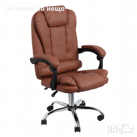 Ергономичен офис стол с лумбална опора от еко кожа, снимка 11 - Столове - 53155270