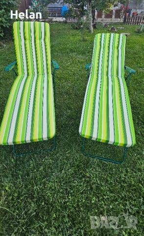 Сгъваеми шезлонги, снимка 5 - Градински мебели, декорация  - 51283772