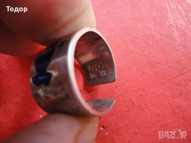 Страхотен пръстен с емайл Regalo Deyer, снимка 4 - Пръстени - 53302499