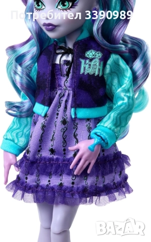 Чисто нова кукла Monster High Twyla (Fearbook серия), снимка 4 - Кукли - 52379927