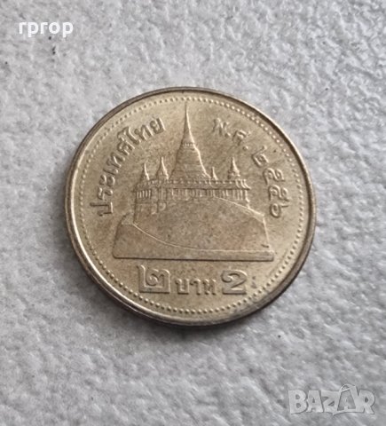 Монети. Тайланд.  1 , 2, 5  и 10 бата. Тайландски батове. 4 бройки., снимка 6 - Нумизматика и бонистика - 38228744