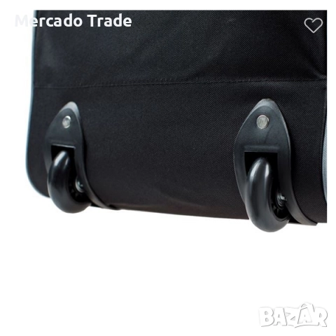 Чанта за пътуване Mercado Trade, С колелца, Сиво-Черна, 84л., снимка 6 - Сакове - 52240036
