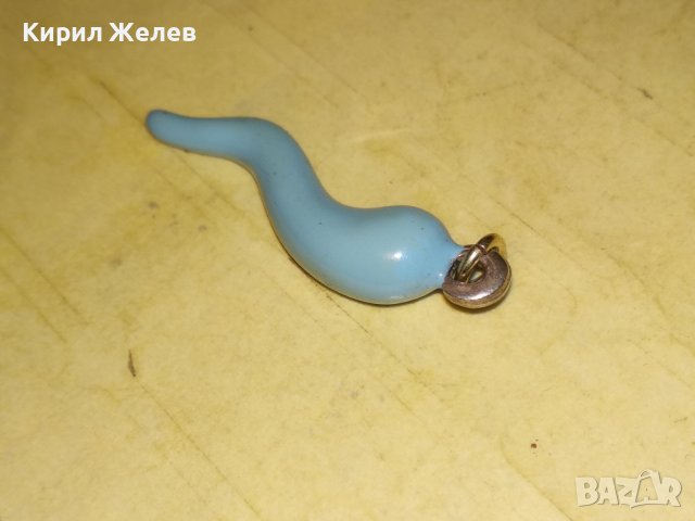 ЕЛЕГАНТЕН АР НУВО ПЕНДАНТ ВИСУЛКА от СРЕБРО и ВЕНЕЦИАНСКО СТЪКЛО МУРАНО СТАРА РЪЧНА ИЗРАБОТКА 26830, снимка 7 - Антикварни и старинни предмети - 40524113