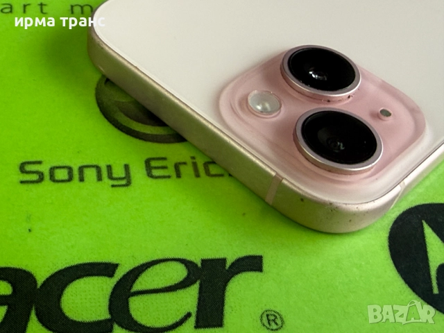 iPhone 15 Barbie 128gb фабрично отключен.Гаранция, снимка 7 - Apple iPhone - 52451971