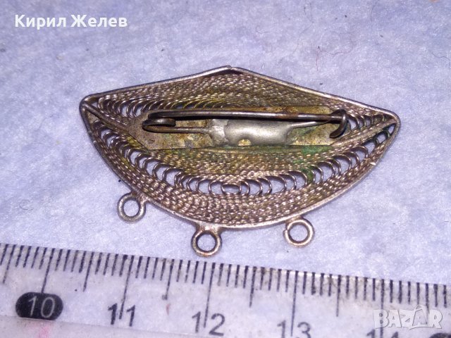 ПОСРЕБРЕНА СТАРИННА ФИЛИГРАННА БРОШКА от СТОМАНА РЪЧНА РЯДКА МАЙСТОРСКА ИЗРАБОТКА 36545, снимка 10 - Антикварни и старинни предмети - 41336915