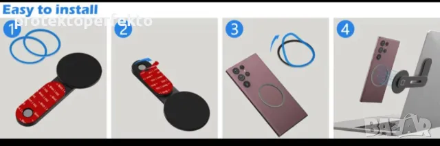 Магнитна стойка за телефон, лаптоп/ монитор, снимка 3 - Монитори - 48892269