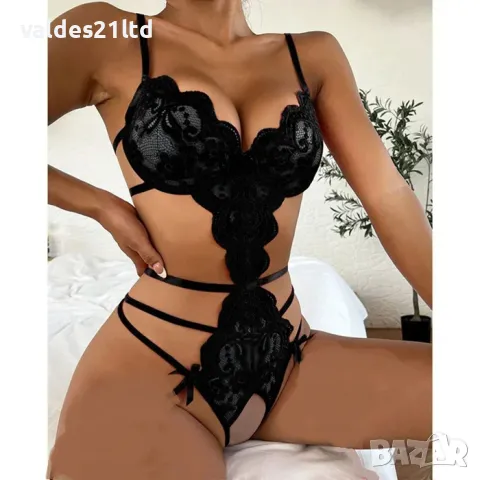 Еротично боди с отворено дъно, снимка 4 - Бельо - 42951438