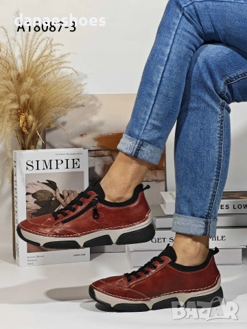 Дамски спортни обувки с връзки и цип , снимка 13 - Дамски ежедневни обувки - 53060085