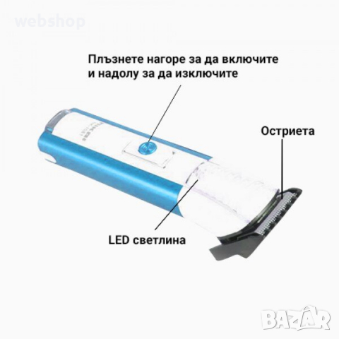 Акумулаторна машинка за подстригване  / Тример  NK-1081, снимка 3 - Машинки за подстригване - 36349236