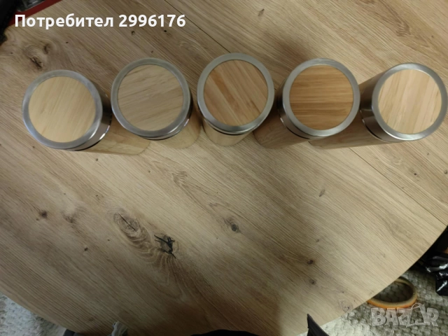 Термос от бамбук 15лв. брой, снимка 2 - Термоси - 52421714