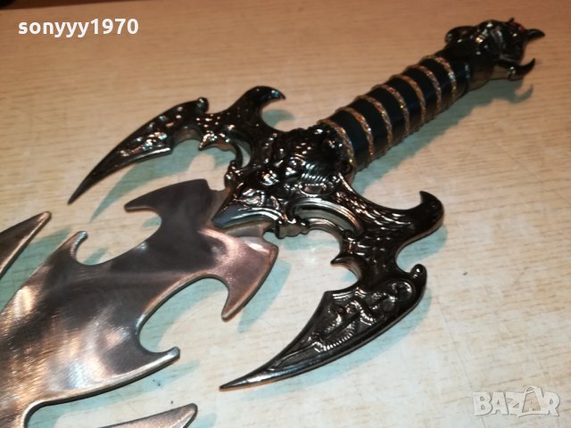 *огромен футуристичен меч-88см-внос германия 1302221712, снимка 11 - Антикварни и старинни предмети - 35775491