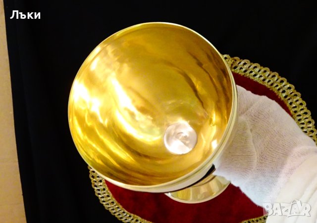 Месингов бокал 500 мл. , снимка 3 - Антикварни и старинни предмети - 41613710