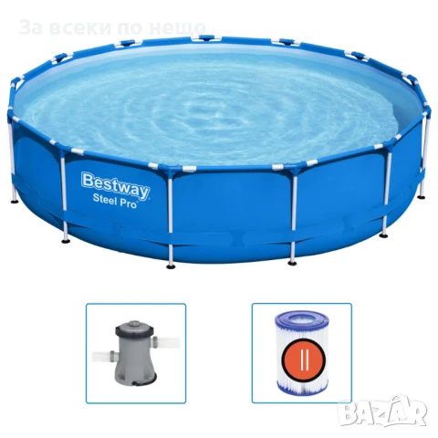 Bestway Steel Pro Басейн с рамка 396x84 см Код P1072