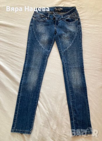 Дамски сини дънки, снимка 2 - Дънки - 39982837