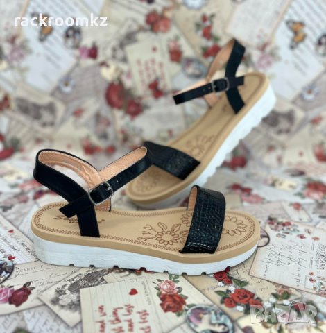 Дамски сандали в черен цвят с мемори стелки модел: LM297 black, снимка 1