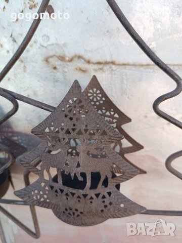 стар, стари, арт, старинен, винтидж висящ "абажур" за свещ, свещник 🕯️, снимка 3 - Декорация за дома - 44450406