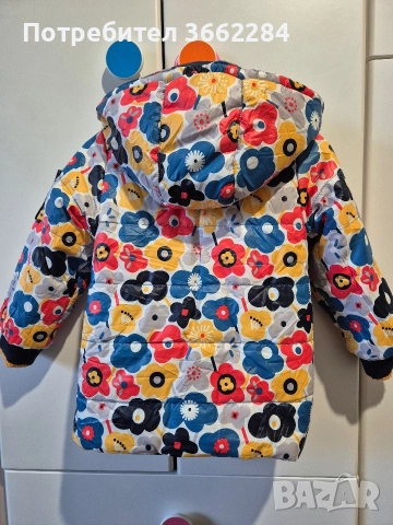 Двулицево зимно яке Boboli 98 / 3години, снимка 3 - Детски якета и елеци - 52684599