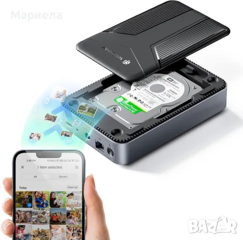 Кутия Yottamaster NAS 2,5" SATA HDD/SSD + SSD 480GB