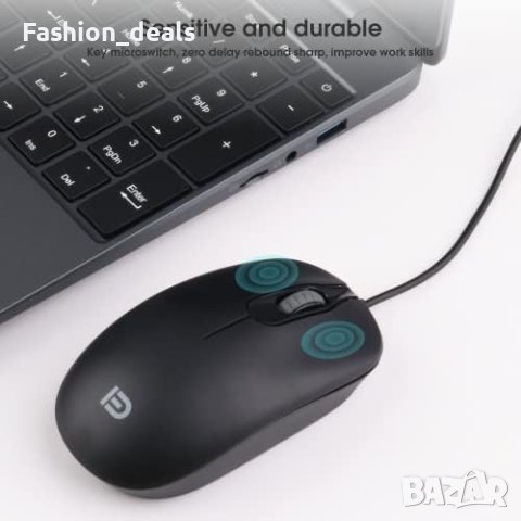 Нова оптична компютърна мишка с кабел USB 3.0/Бизнес Офис, снимка 2 - Клавиатури и мишки - 41282006