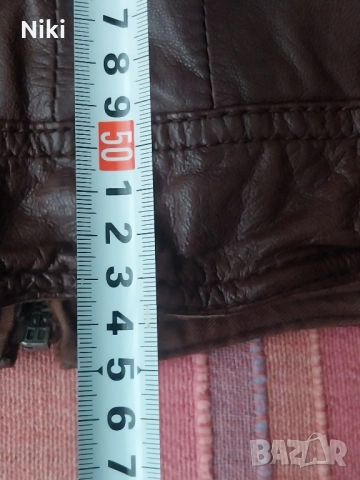 Дамско, кожено яке BERSHKA., снимка 9 - Якета - 51916111
