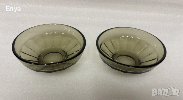 Купички от пресовано стъкло - 2 бр. - за допълване на сервиз, снимка 2 - Чинии - 53745840