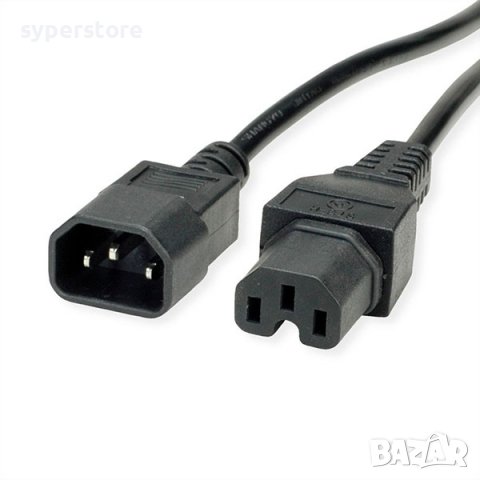 Захраннващ кабел за компютър  C14 to C15 extension, 1m SS301137
