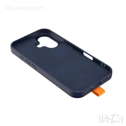 Калъф силикон Loop Thin MagSafe / Тъмносин / за iPhone 17 Pro Max 6.9 + Протектор Баркод : 3133483, снимка 3 - Калъфи, кейсове - 53121691