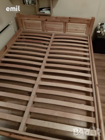    продавам спалня от масив с подматрачна рамка, снимка 2 - Спални и легла - 52947028