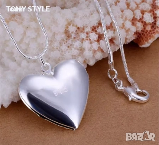 Ново Сребърно Дамско Колие , снимка 2 - Колиета, медальони, синджири - 53686157