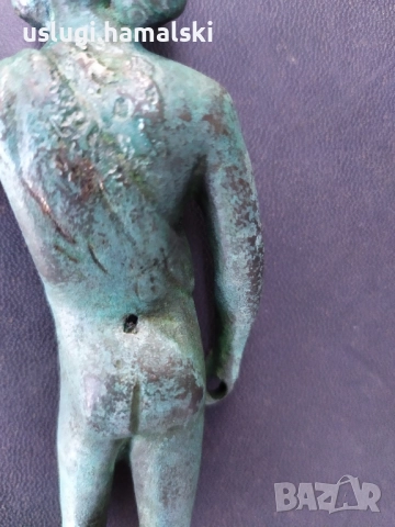 Бронзова статуетка/ фигура, снимка 8 - Антикварни и старинни предмети - 52484324