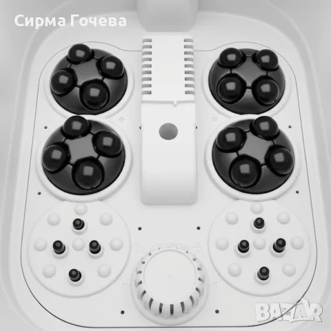 Сгъваем хидромасажор за крака с подгряване, ролков масаж и LED дисплей – Домашно СПА преживяване, снимка 5 - Масажори - 55878997