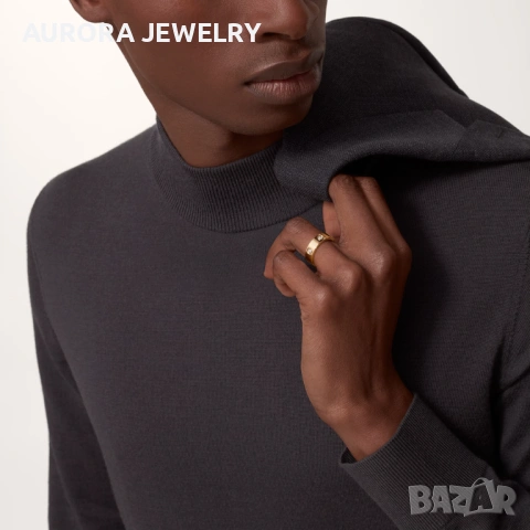 CARTIER Love Rose Gold 6 Diamonds Classic Model Пръстен, снимка 12 - Пръстени - 53238886