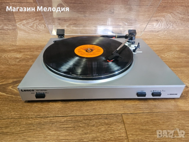 Грамофон Lenco L-3866 USB – С НОВА ИГЛА Turntable , снимка 10 - Грамофони - 53808430
