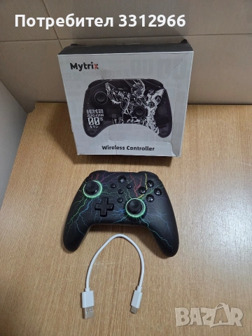 Чисто нов безжичен контролер Mytrix Zero-Kirin, съвместим с Nintendo Switch, PC, Android и iOS. 