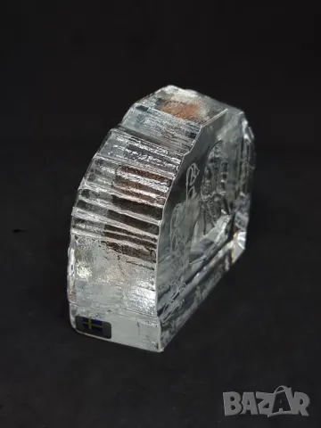 Винтидж преспапие от кристално стъкло "Carl von Linné"., снимка 8 - Антикварни и старинни предмети - 47989910