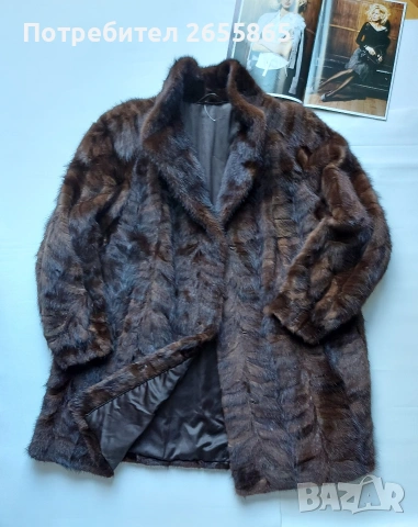 Манто от норка, снимка 4 - Палта, манта - 53078160