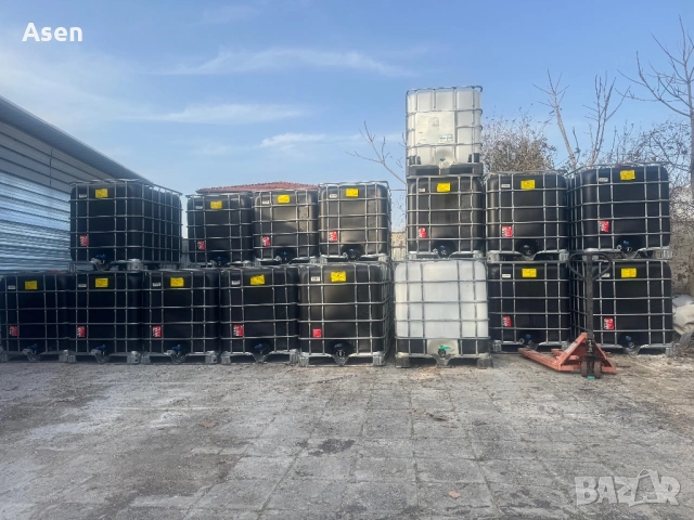 Бидон 1тон 1000 л 1000 литра чисти бидони от 1000 литра цистерни 1 тон ibc контейнер 