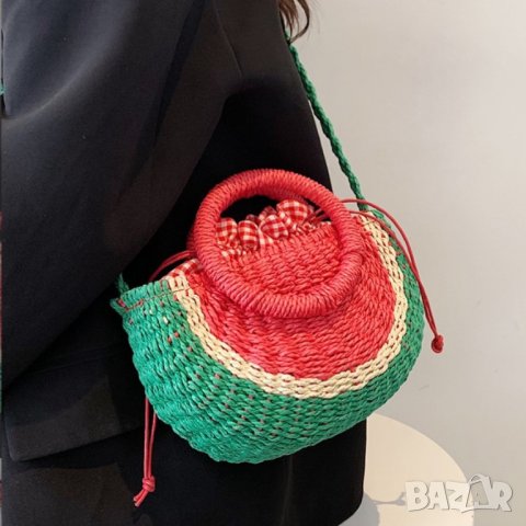Плетена чантичка Watermelon, снимка 13 - Чанти - 41477438